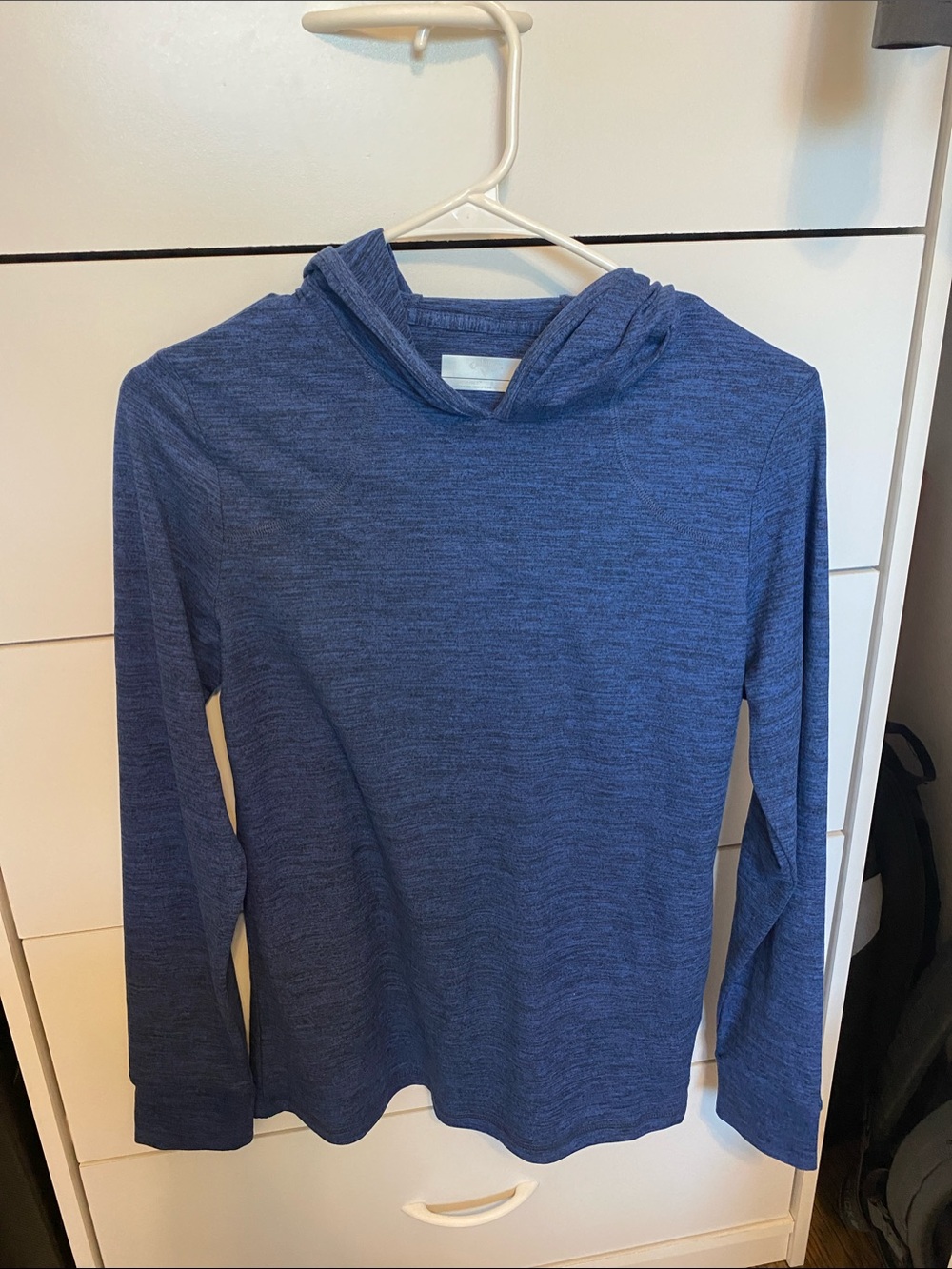 Callaway Weather Series Heathered Blue Cowl Neck Hoodie Sweater